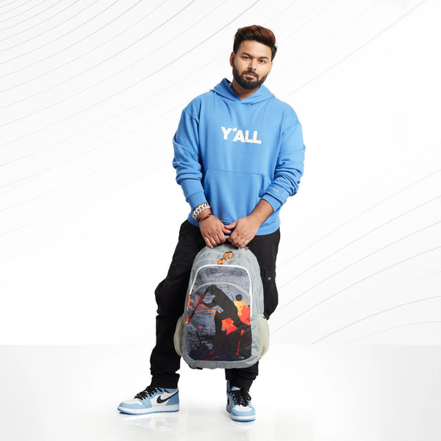 Nasher Miles Cricket Backpack- Unisex- 3 Compartment Casual College Bag- Grey- 45L