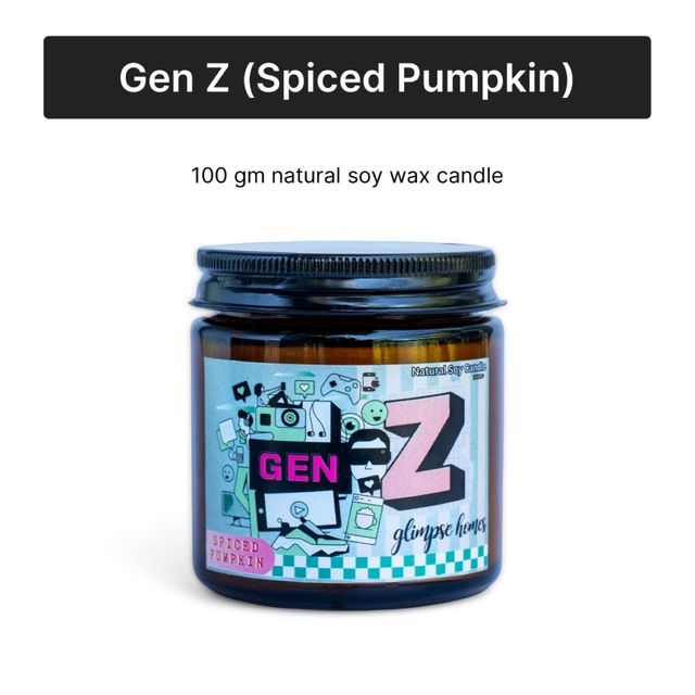 Timeless Red Currant & Spiced Pumpkin Glass Jar Candles | Rakhi Gift for Brother & Sister