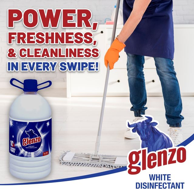 Glenzo WHite Disinfectant Phenyle Floor Cleaner