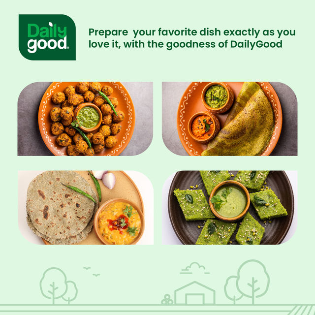 Daily Good Unpolished Green Moong Chilka Dal -Split