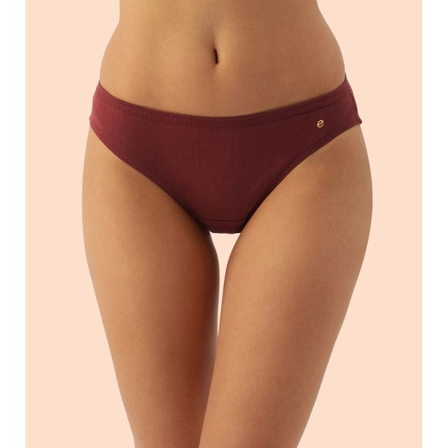 Enamor Women's Solid Cotton Bikini Panty | Colour May Vary - M