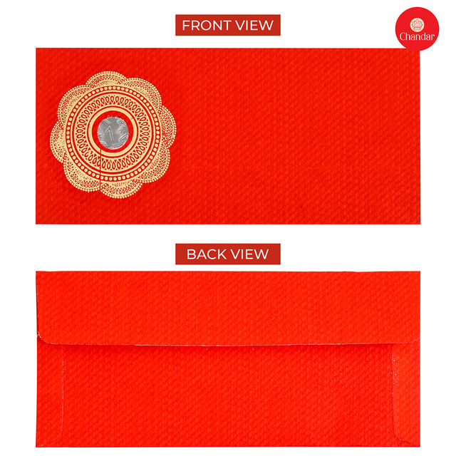 Chnadar Sagan Envelopes With 1 Rs Coin | Pack Of 10