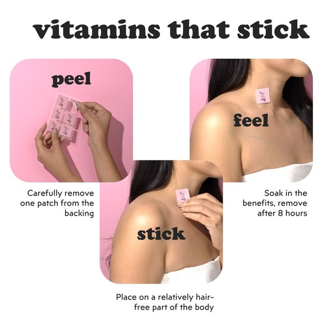 Patch Up Glow Up Patches For Hair | Skin | Nails - Health With Biotin And Collagen Type 1