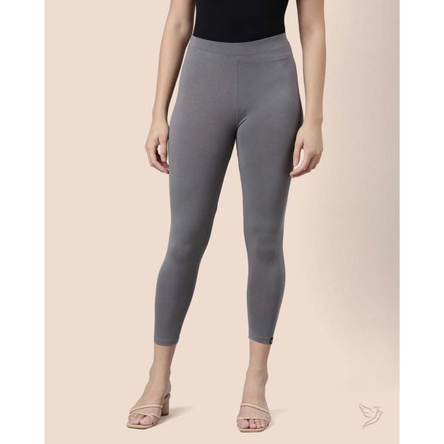 Twin Birds Women's High Ankle Legging | Steel Grey - L