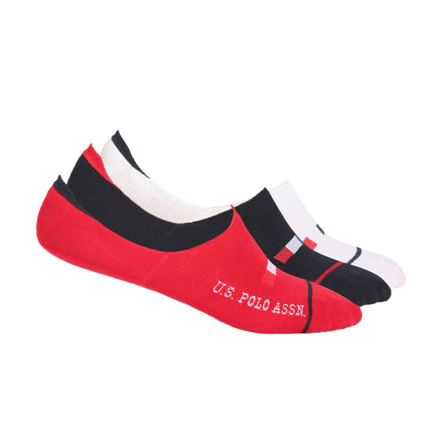 U.S. Polo Assn. | Socks Pack of 3 | ES001 | Red, White and Navy