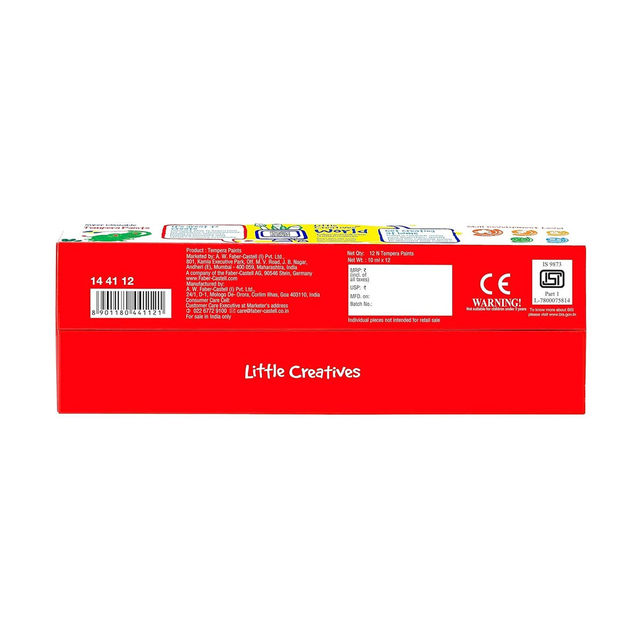 Faber-Castell Little Creatives Tempera Paints Set Of 12