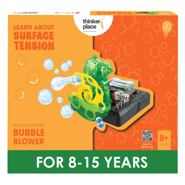 ThinkerPlace Bubble Science DIY Kit | Learn Surface Tension with Fun Bubble Game (Age 8+)