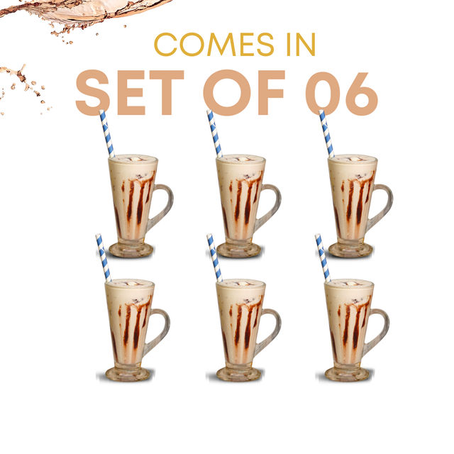 Yera Irish Coffee/Green Tea Mug Set - 6 pcs 225 ml (Each)