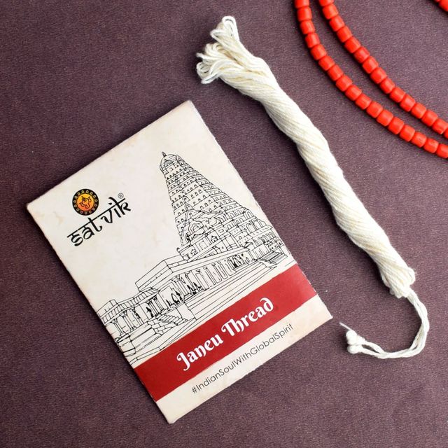 White Cotton Janeu Thread