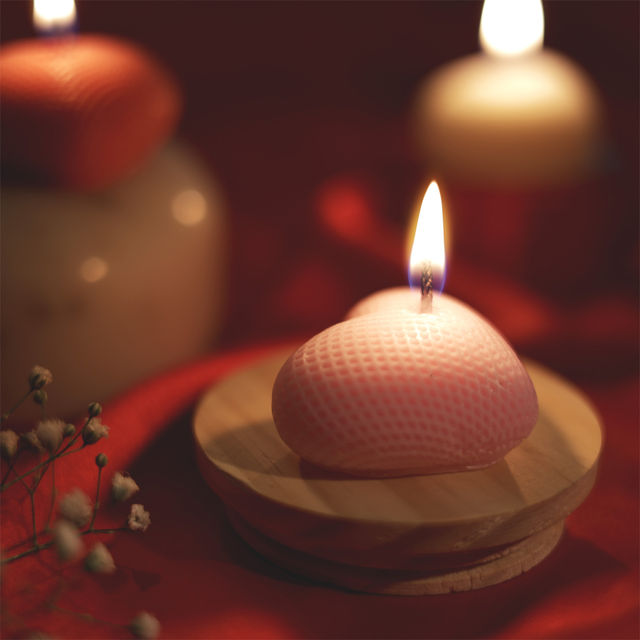 Oye Happy Romantic Heart Candles | Set of 3| Rakhi Gift for Brother & Sister
