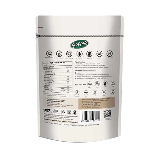 Happilo Premium International Golden Barih Seedless Dates