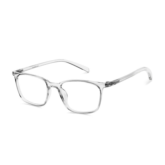 Lenskart Blu Unisex Solid Plastic Computer Glasses | Crystal Transparent - M