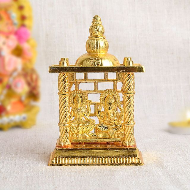 Ganesh Lakshmi Mandir Statue 4.5 Inch