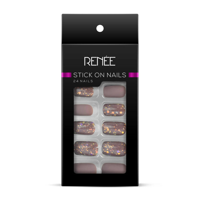Renee Stick On Nails Dn 04| 24 Reusable Artificial Fake Nail Set
