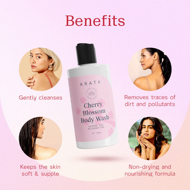 Arata Cherry Blossom Body Wash 300 ml Combo