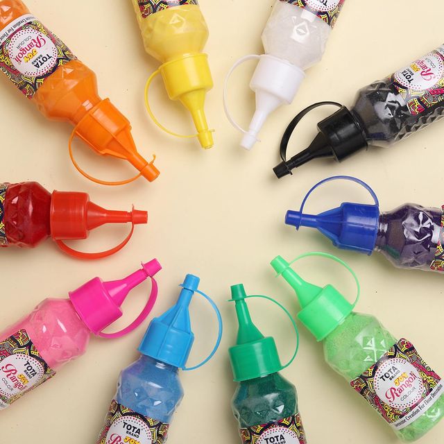 Tota Rangoli Color Bottle - Assorted