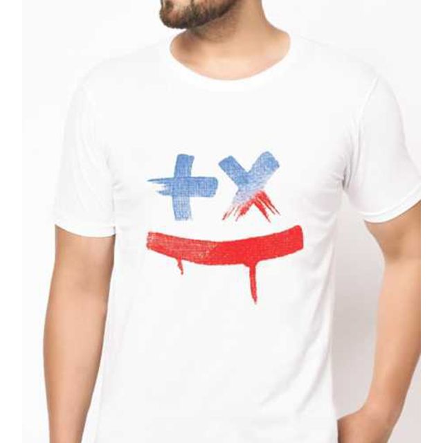 Smartees Men's Printed T-shirt | Style No 41 | White - L