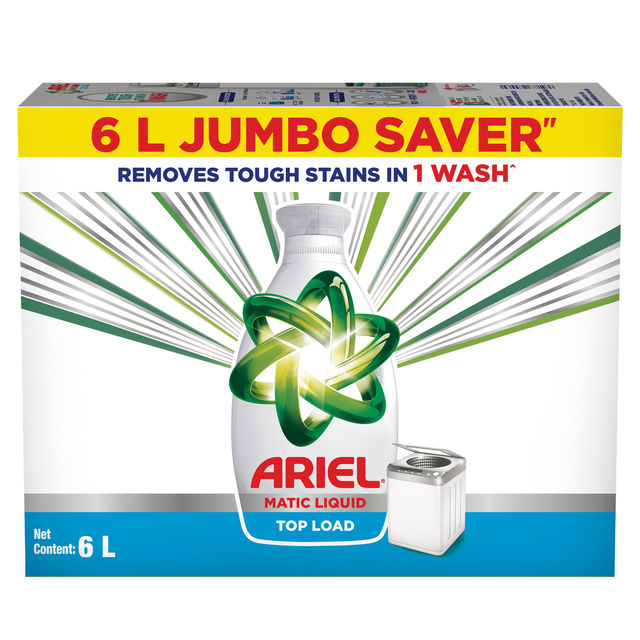 Ariel Stain Removal Top Load Washing Machine Detergent Liquid