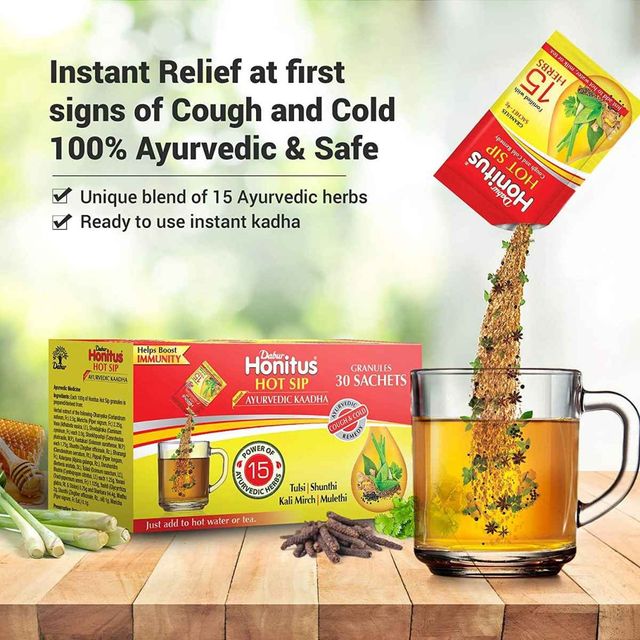Dabur Honitus Hot Sip Ayurvedic Kadha 4g*30 Sachet