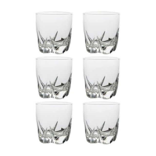 Luminarc Lisbonne Whiskey Glass Set | 330 ml | Elegant Design | Durable | Dishwasher Safe