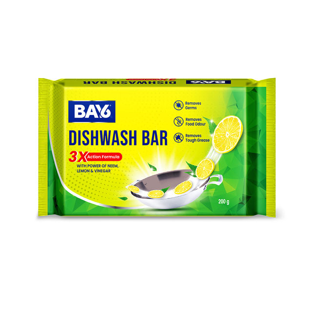 BAY6 Neem, Lemon & Vinegar Dishwash Bar