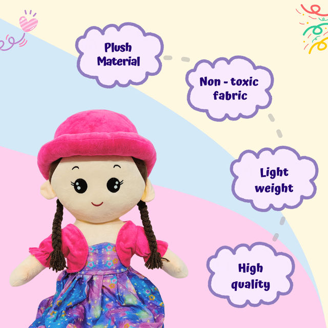 Toytales R Cap Doll | Pink | 75 cm