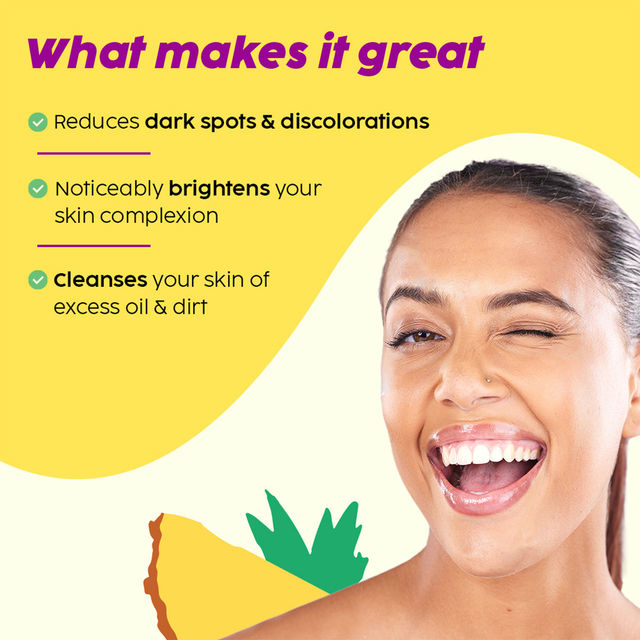 Plix Pineapple Juicy Cleanser with Niacinamide for De-pigmentation