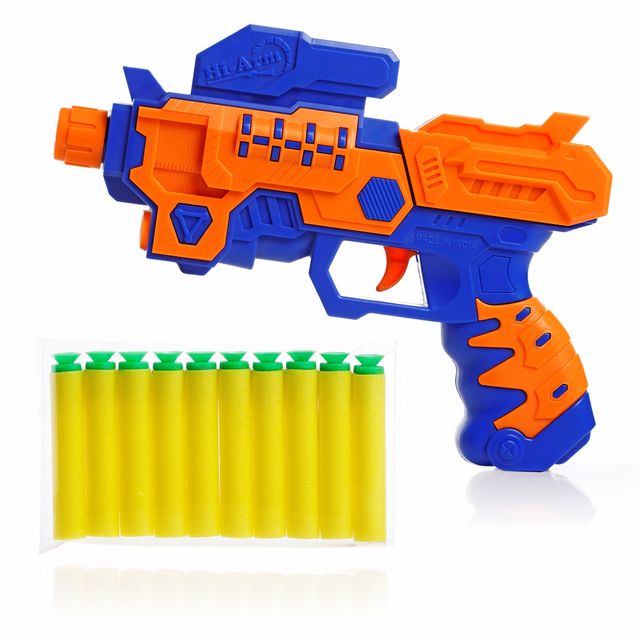 Aditi Toys Blaster Toy Gun With 10 Soft Foam Bullets, Toy Gun For Indoor & Outdoor Play 5+ Years