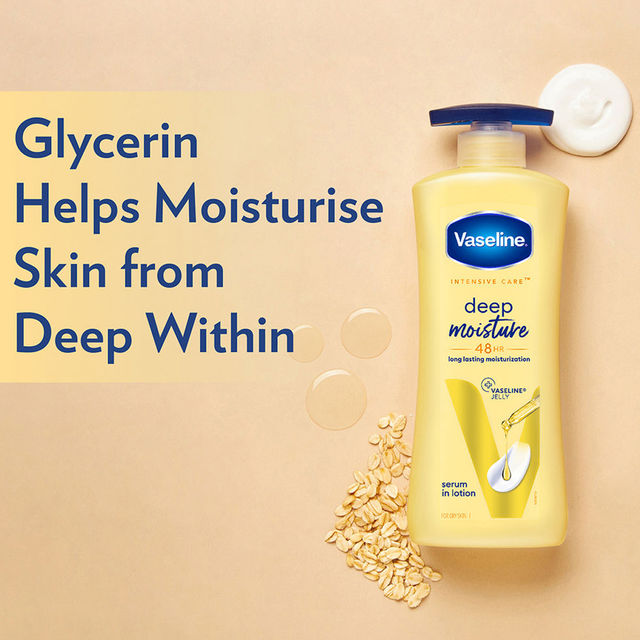 Vaseline Deep Moisture Serum In Lotion Enriched With Glycerin For Nourished Soft Skin