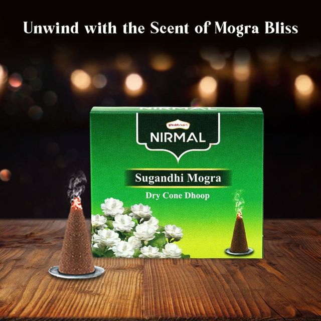 Shubhkart Nirmal Rose Dry Dhoop Stick(10pc), Shubhkart Nirmal Loban Dry Dhoop Stick(10pc) & Shubhkart Nirmal Mogra Dry Cone Dhoop(10pc) Combo