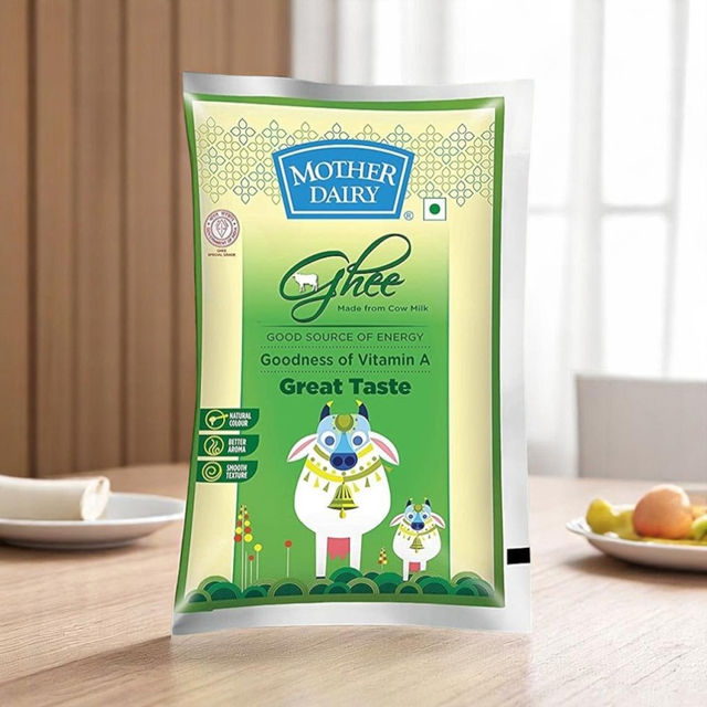 Mother Dairy Cow Ghee | Pouch 1 l Combo