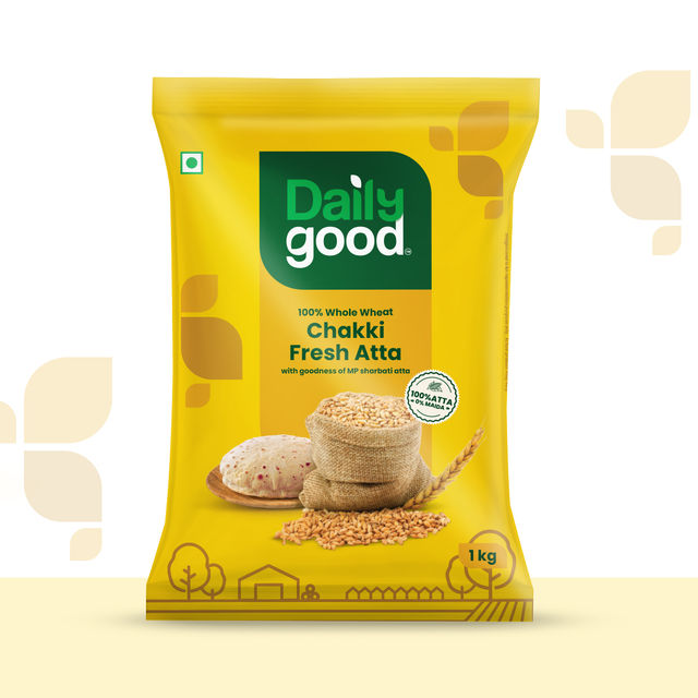 Daily Good MP 100% Whole Wheat Atta 1 kg Combo