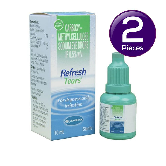 Refresh Tears Eye Drops 10 ml X 2 Combo