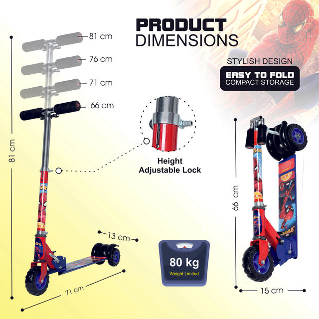 Toyzone Spider-Man Scooter Square