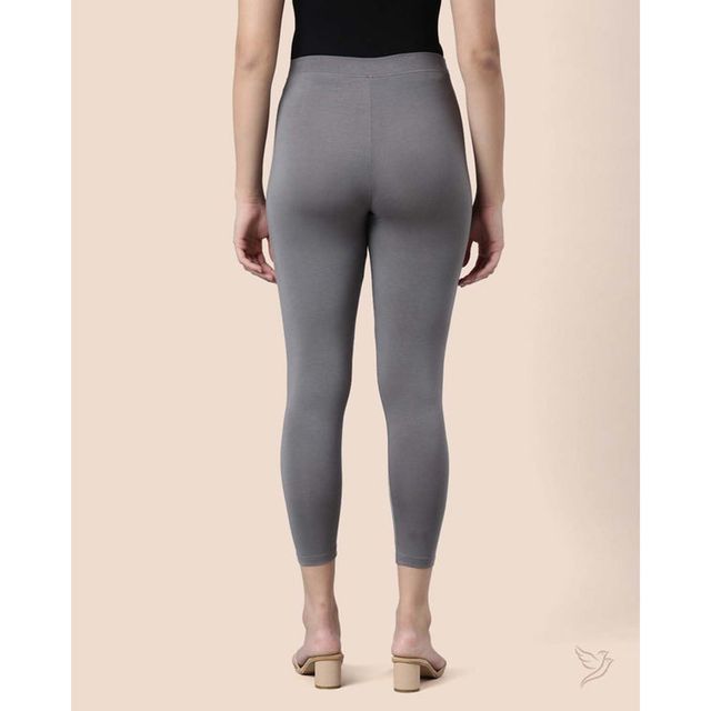 Twin Birds Women's High Ankle Legging | Steel Grey - L