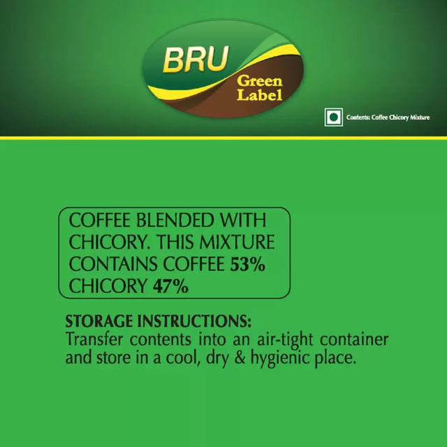 Bru Green Label Filter Coffee Chicory Mixture