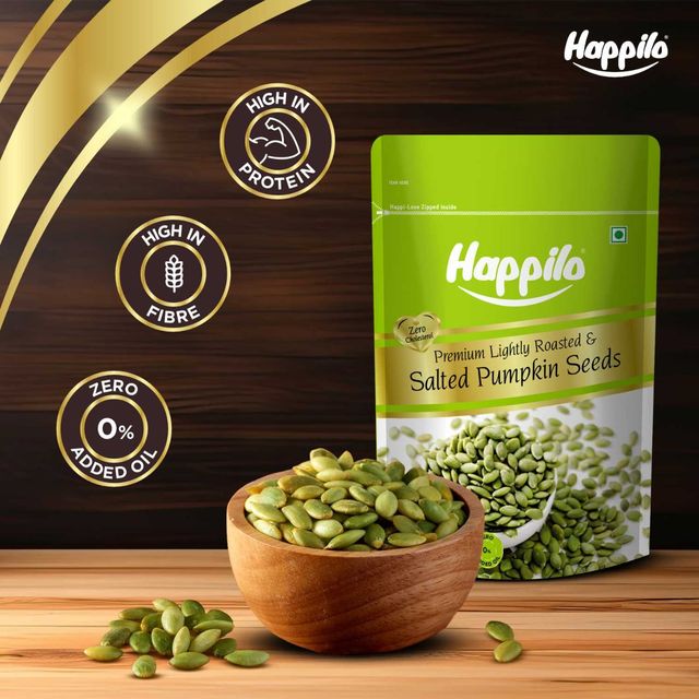 Happilo Premium Lightly Salted & Roasted Pumpkin Seeds 