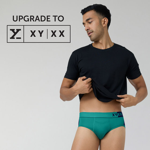 XYXX Dualist IntelliSoft Micro Modal Solid Brief | Men's Innerwear | Pack of 2 | Multicolored- S