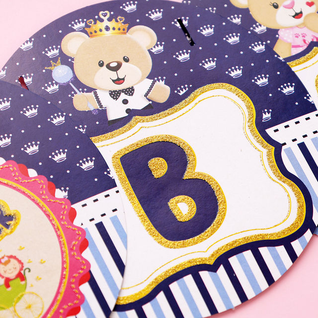 Propcon Baby Shower Glitter Panda Banner