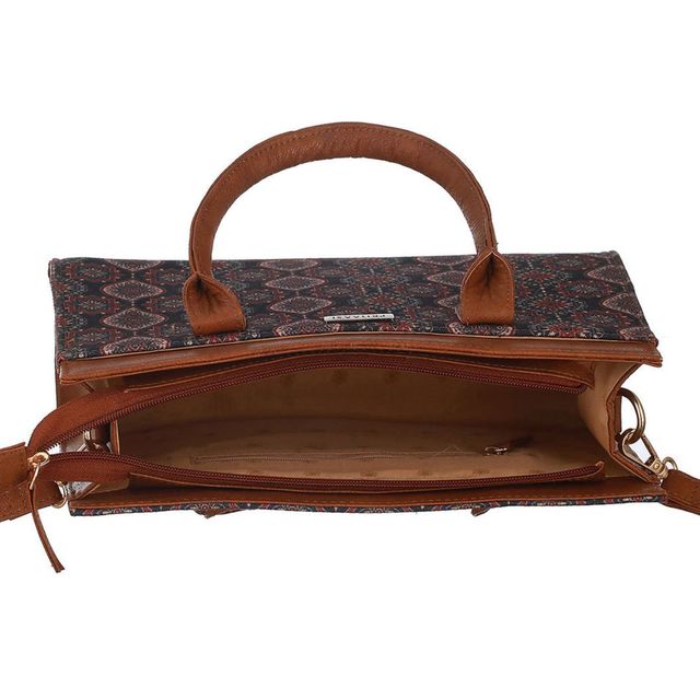 Priyaasi Women's Canvas and PU 5.7 L Handbag | Multicolour - One Size