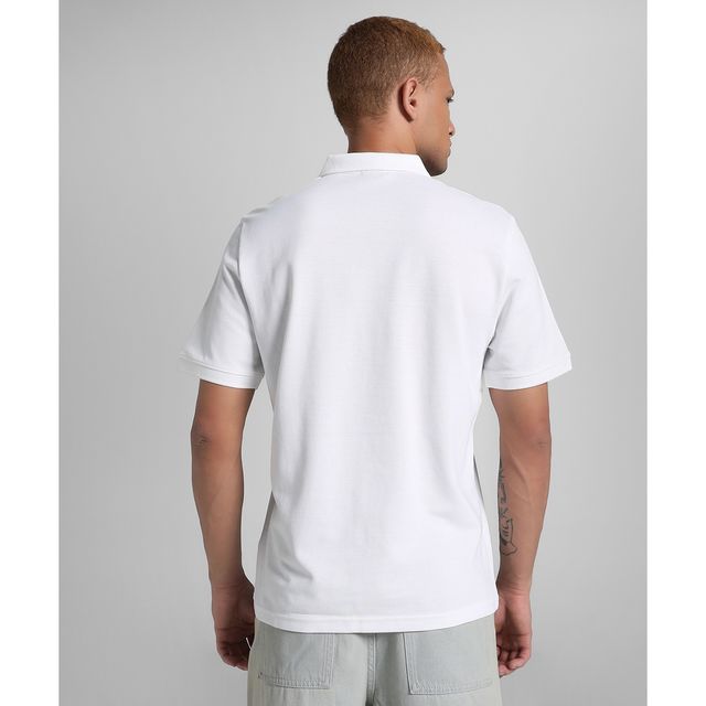 Puma Men's ESS Logo Rib Cuff Polo | White | L