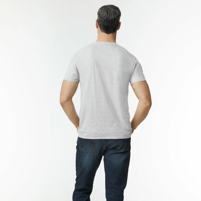 Gildan Unisex 100% Cotton Solid T-Shirt - L | Grey