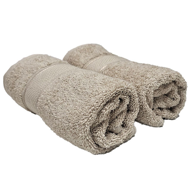 Boutique Living Luxe Loom 100% Cotton 550 GSM Hand Towels - Pack of 2