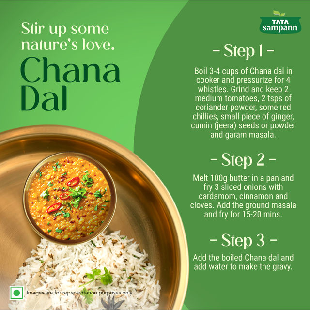 Tata Sampann Unpolished Chana Dal 1 kg Combo