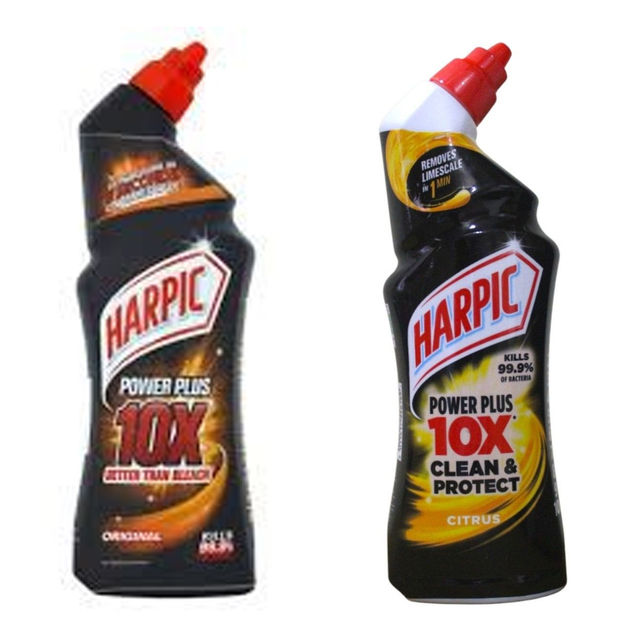 Harpic Power Plus Original (750ml) & Harpic Power Plus Citurs (750ml) Combo