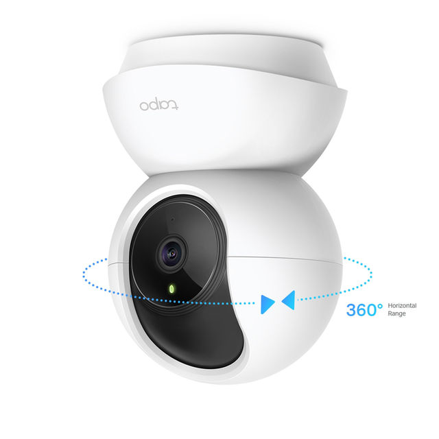 TP-Link Tapo C210P2 Pan/Tilt Home Security Wi-Fi Camera ,Alexa Enabled, 2-Way Audio, Night Vision