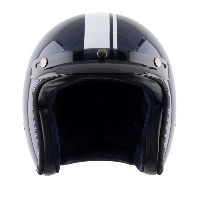 Axor Retro Jet Euro Globe Isi Ece And Dot Certified Open Face Helmet - Royal Blue Helmet - M