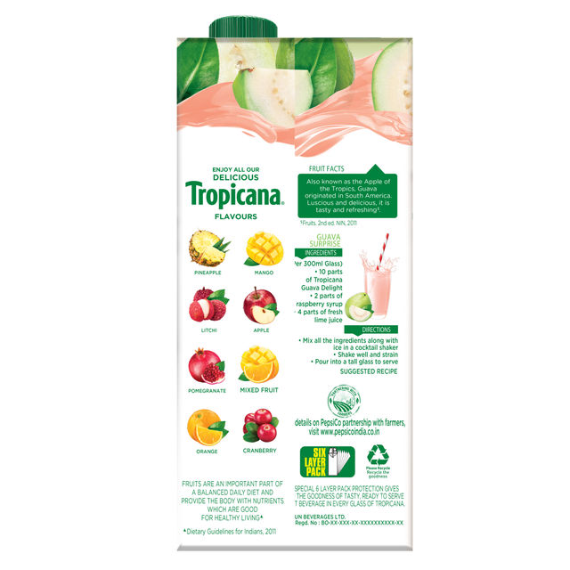 Tropicana Delight Guava Fruit Juice