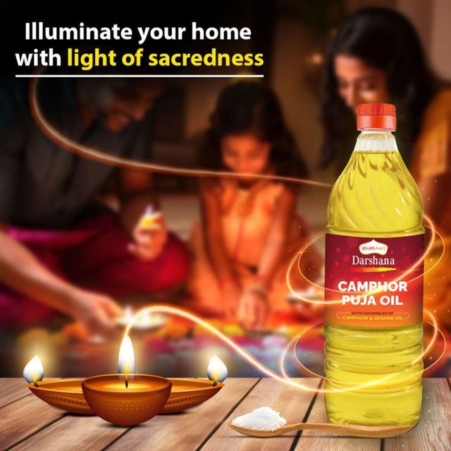 Shubhkart Darshana Camphor Puja Oil 900 ml Combo