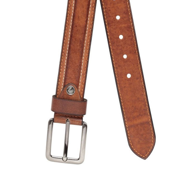 Teakwood Men's Leather Belt | Tan - 36 Inches